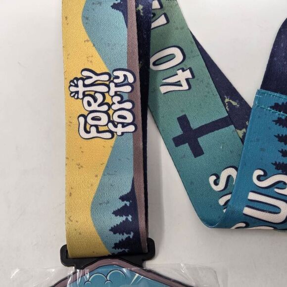 FORTY FORTY CHALLENGE 2025 WALK WITH JESUS MEDAL JOHN 3:16 NEW - Picture 3 of 5